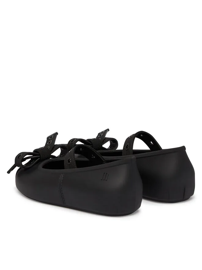 Балетки мини Melissa Sophie Crush Bb 37838 черные — фото 3