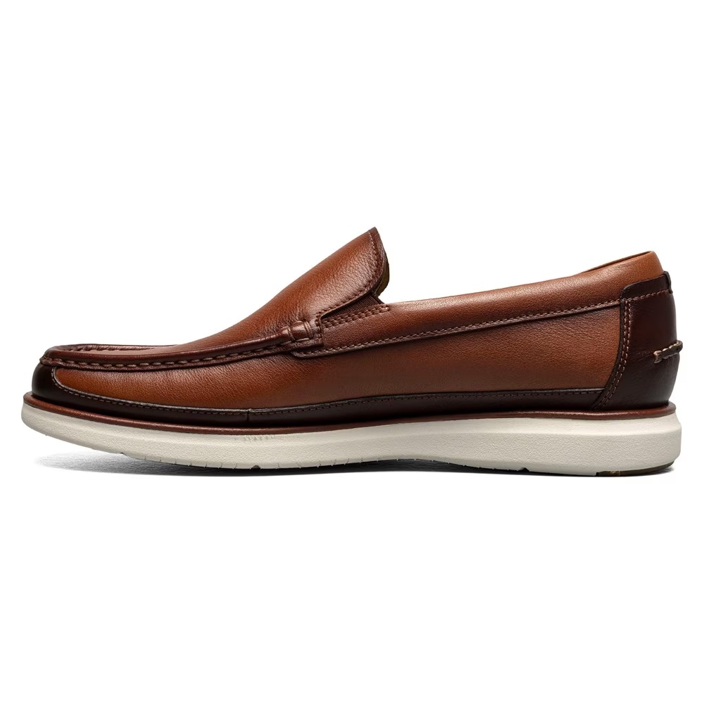 Туфли лоферы с мокасинным носом Tropics Venetian Florsheim, cognac/multi — фото 4