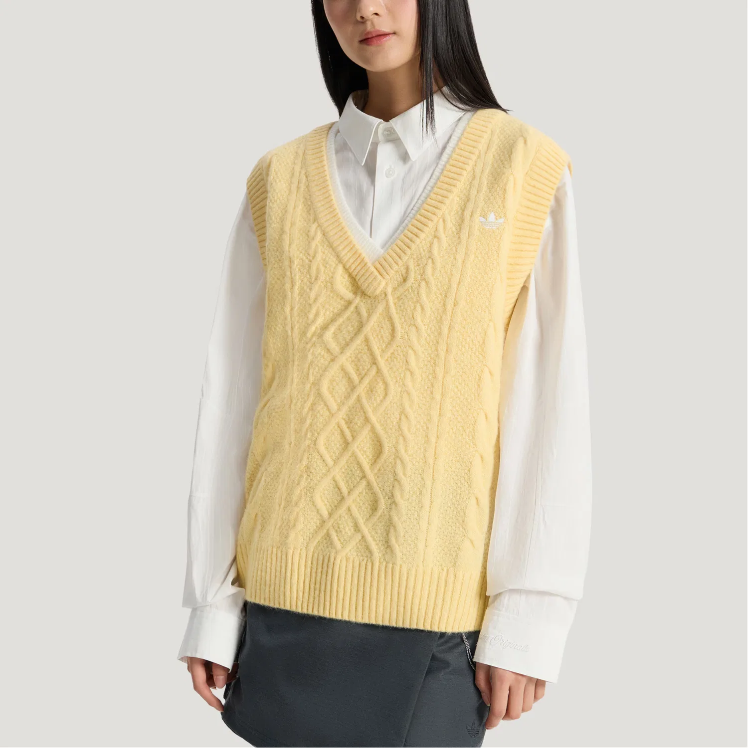 Топ Refined Luxe женский Adidas Originals, Light Orange Yellow — фото 4