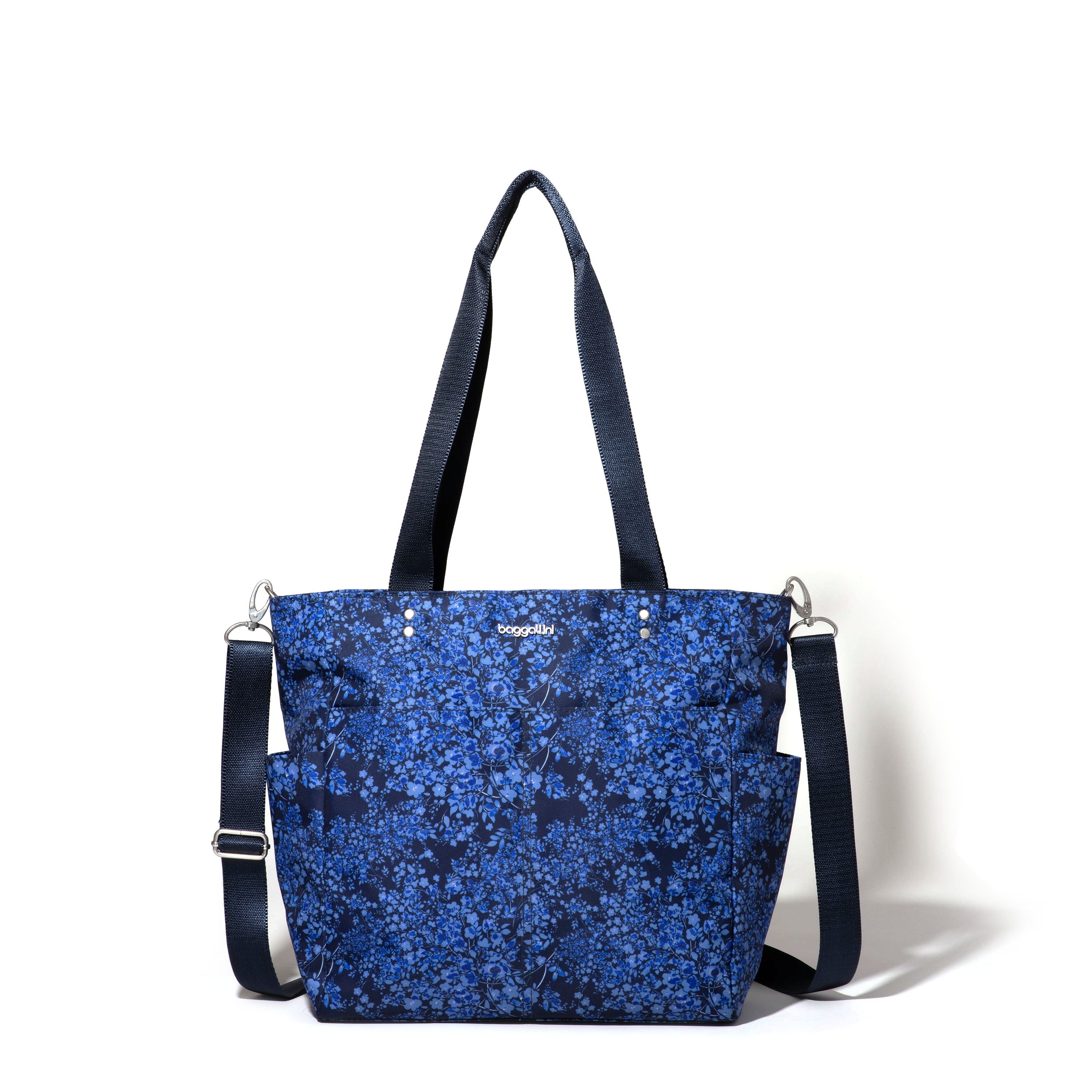 

Baggallini Женская повседневная большая сумка Carryall, цвет Ink Hydrangea