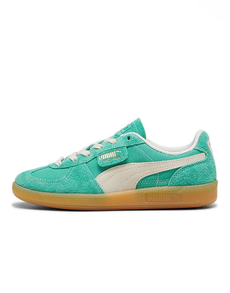 

Зелено-белые кроссовки PUMA Vintage Palermo с резиновой подошвой, Зеленый, Зелено-белые кроссовки PUMA Vintage Palermo с резиновой подошвой