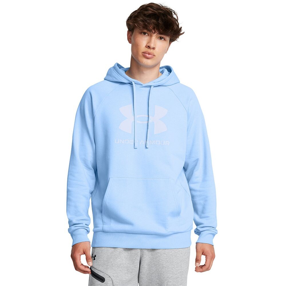 

Мужская толстовка с логотипом Under Armour Rival Fleece, цвет Horizon Blue