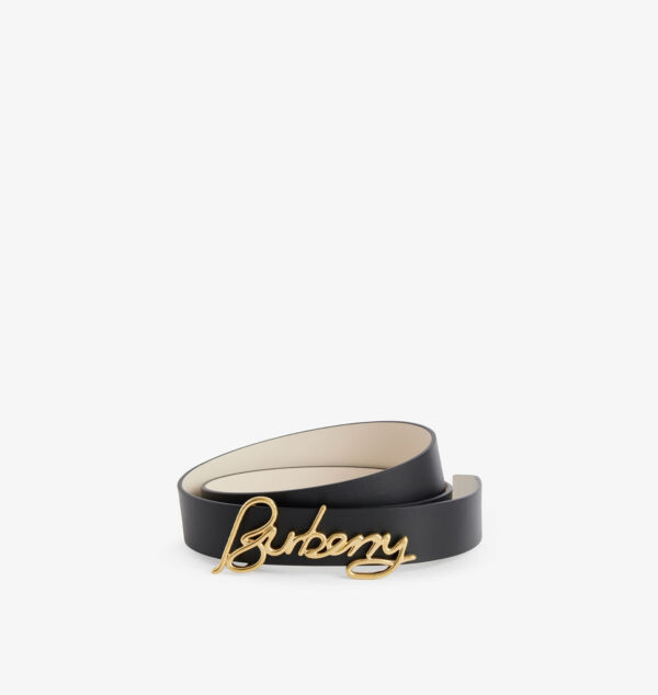 

Фирменный двусторонний кожаный ремень Burberry, мультиколор