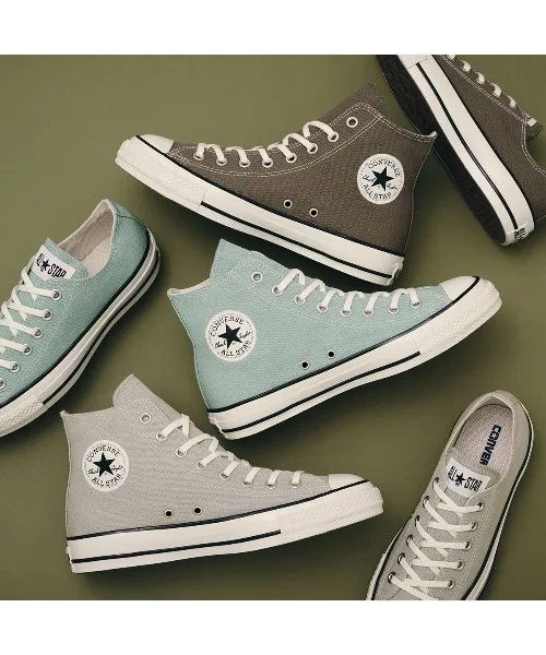 Унисекс высокие кроссовки CONVERSE ALL STAR AGED HI зелёные