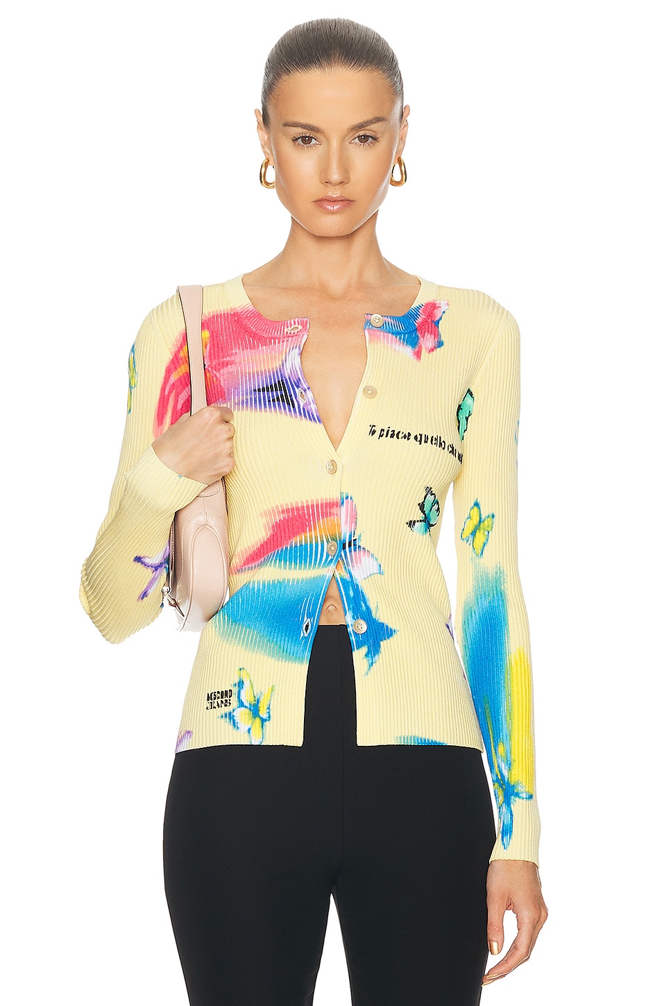 

Кардиган с длинным рукавом Moschino Jeans, цвет Multi Ivory
