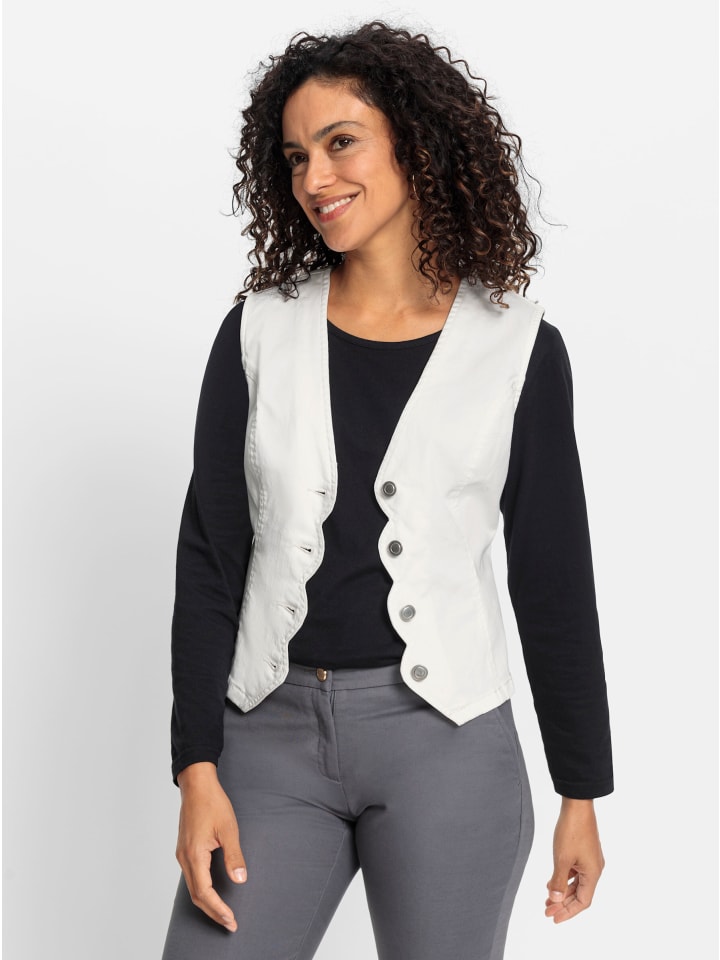 

WITT WEIDEN Джинсовый жилет цвета экрю