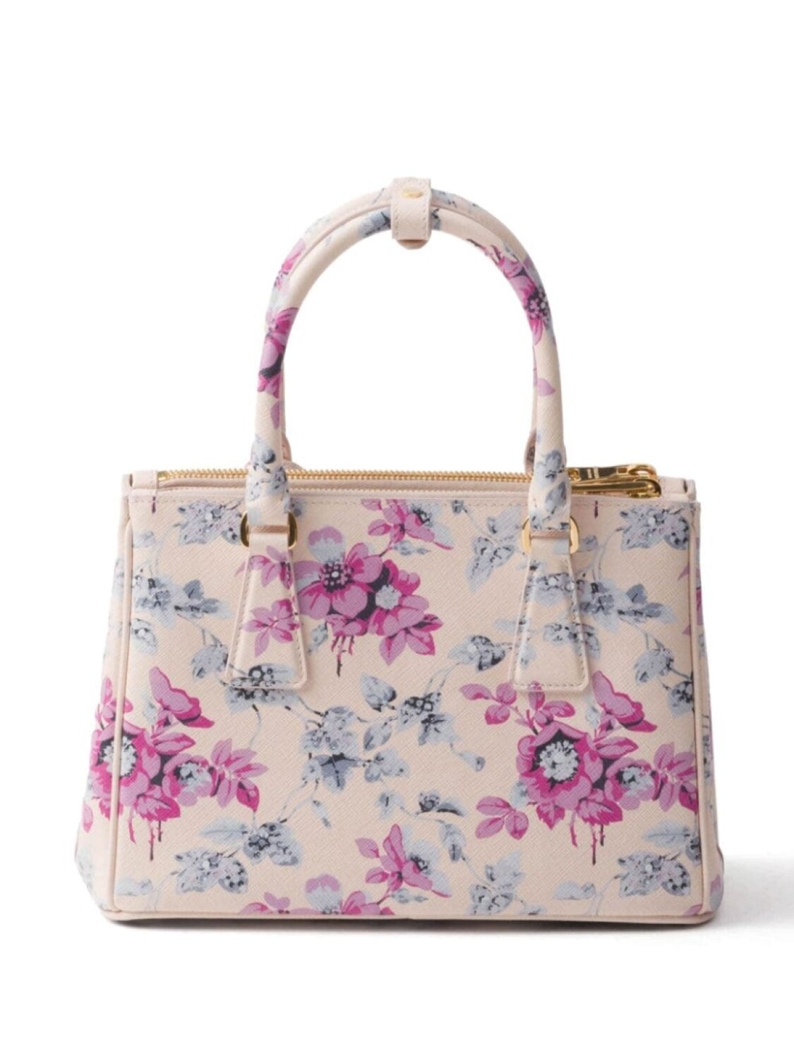

Сумка Prada из сафьяновой кожи с принтом, розовый