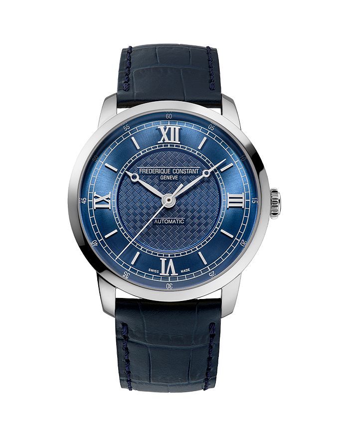 

Классические часы, 39 мм Frederique Constant, синий