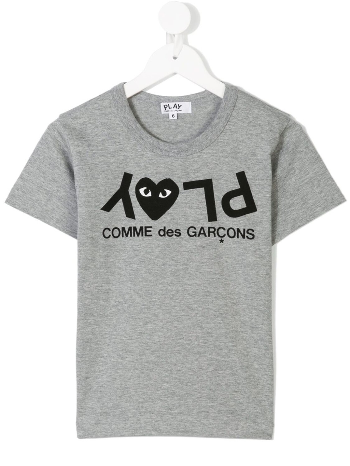 

Футболка с логотипом Comme Des Garçons Play Kids, серый