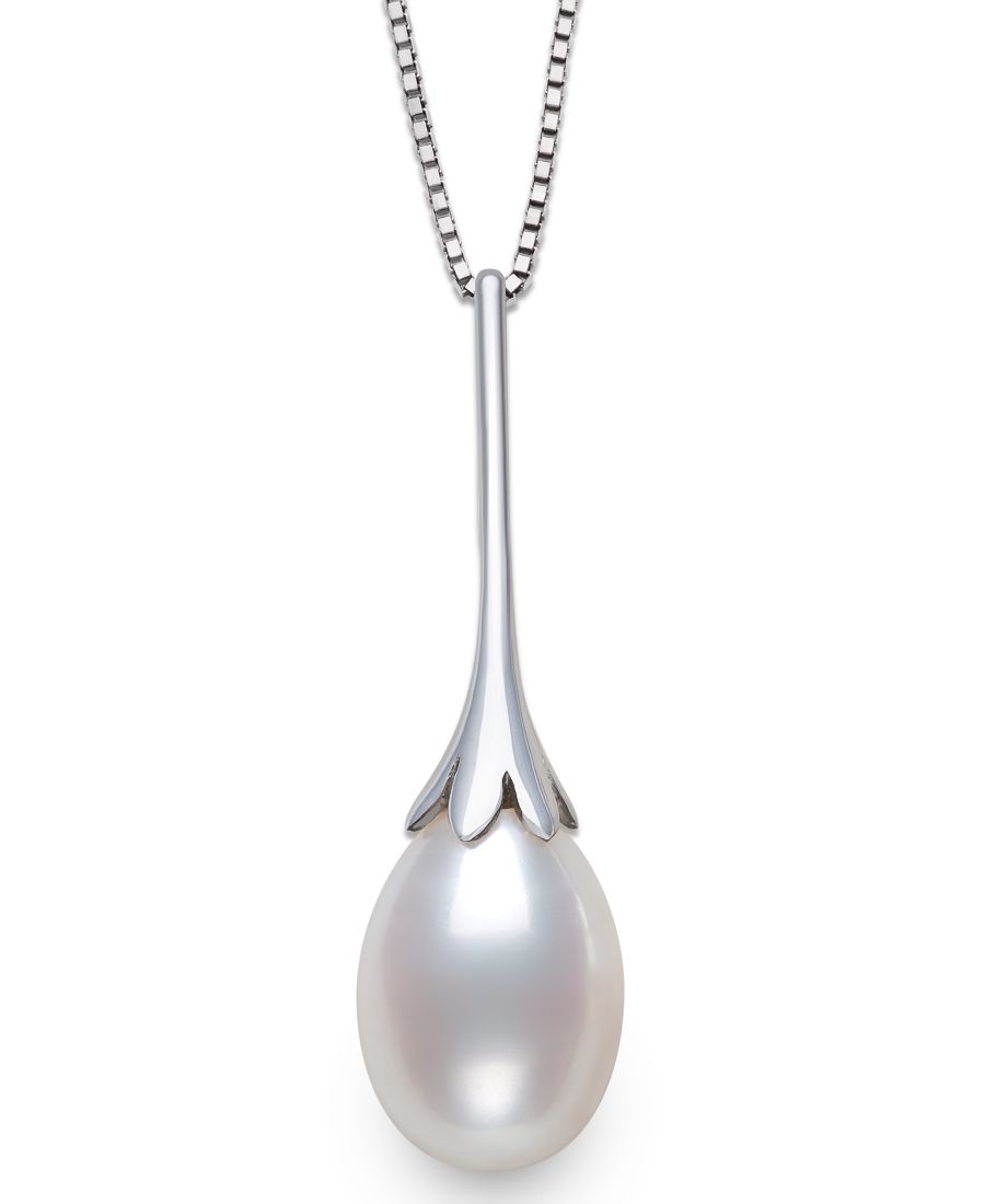 

Колье из культивированного пресноводного жемчуга (7-8 мм) в оправе из стерлингового серебра Belle de Mer, White