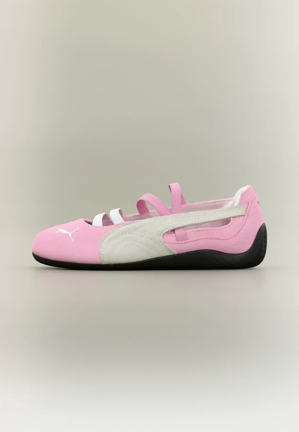 Балетки speedcat jr унисекс с ремешком на щиколотке Puma, Pink Shimmer/White