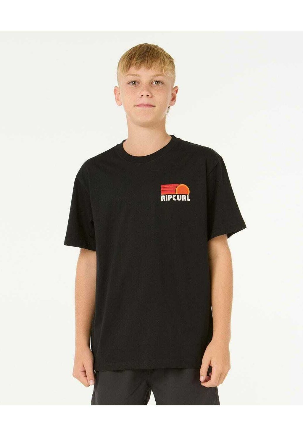 

Футболка с принтом SURF REVIVAL STACKED TEE Rip Curl, черный