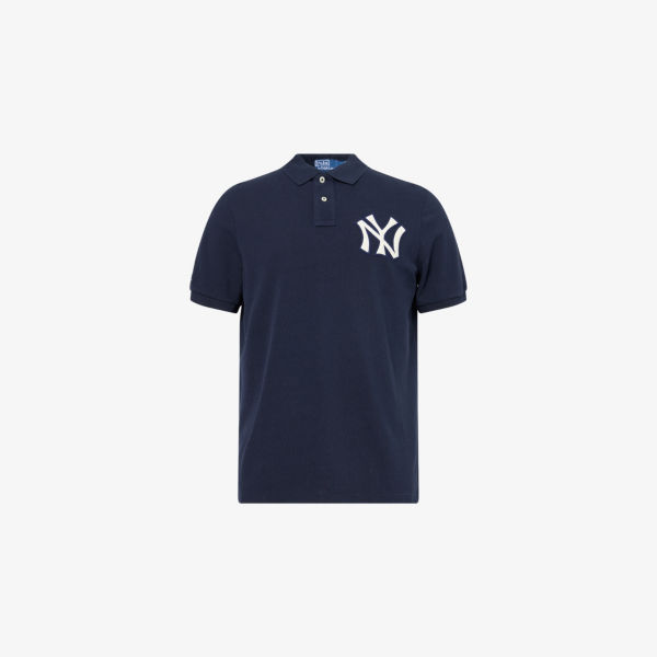 

Polo Ralph Lauren x MLB коллекция NY Yankees короткий рукав хлопковый пике поло Polo Ralph Lauren, синий
