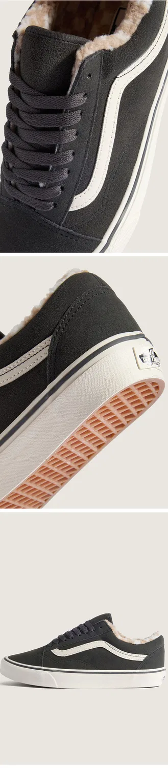 Мужские низкие кеды Vans Old Skool Cozy Hug, цвет Faded Black — фото 3