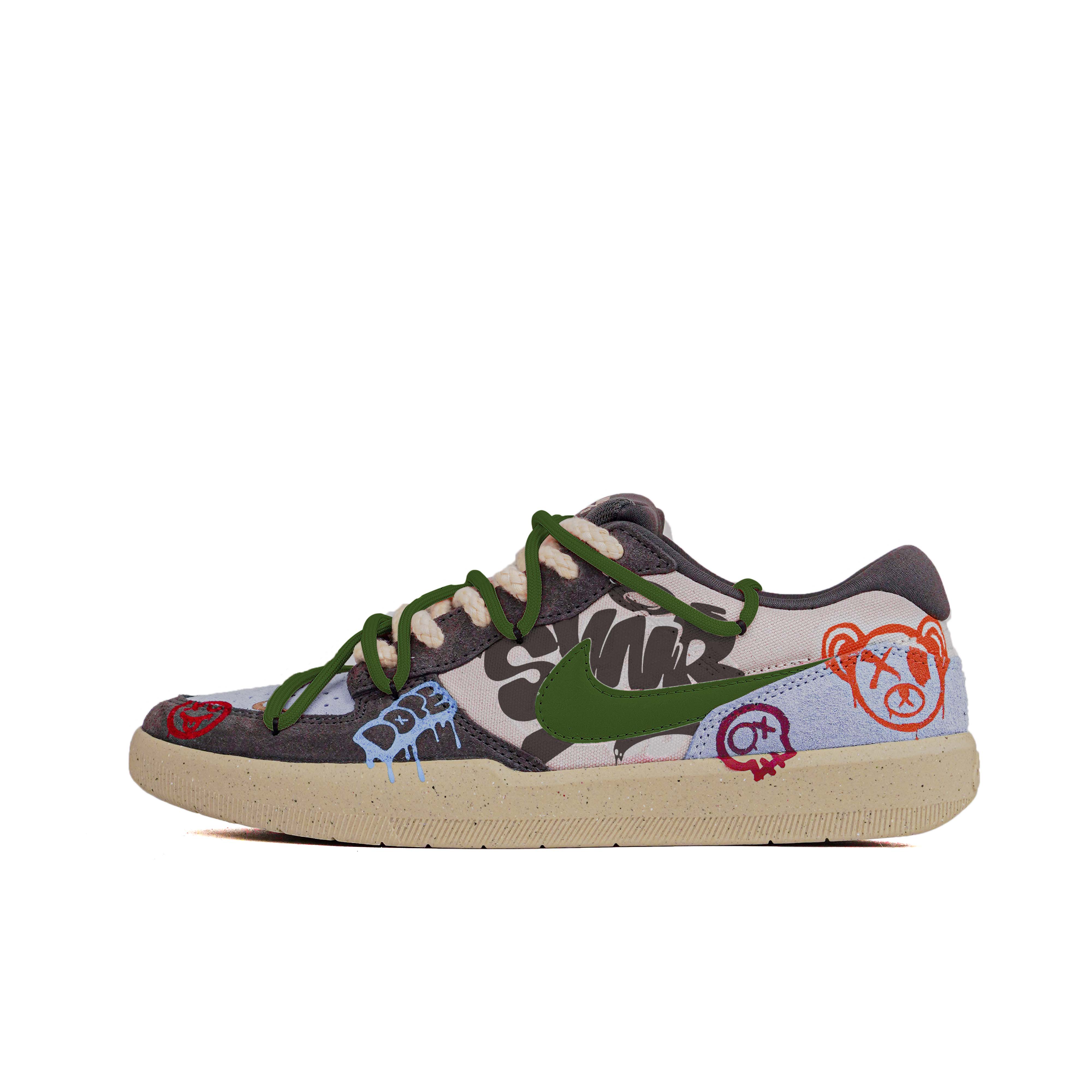 

SB Force 58 устойчивые к истиранию низкие кроссовки для скейтбординга мужские Nike, серый