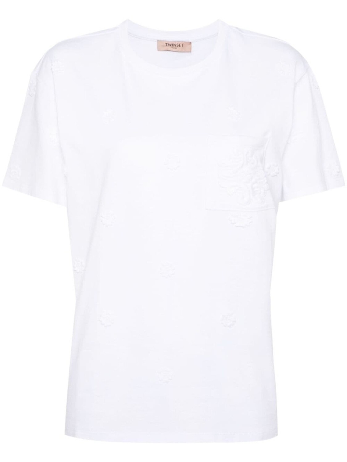 

TWINSET футболка с цветочным принтом, белый