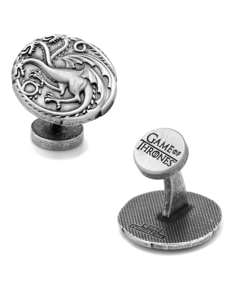 

Запонки с гербом трехголового дракона Таргариенов Cufflinks Inc, Silver