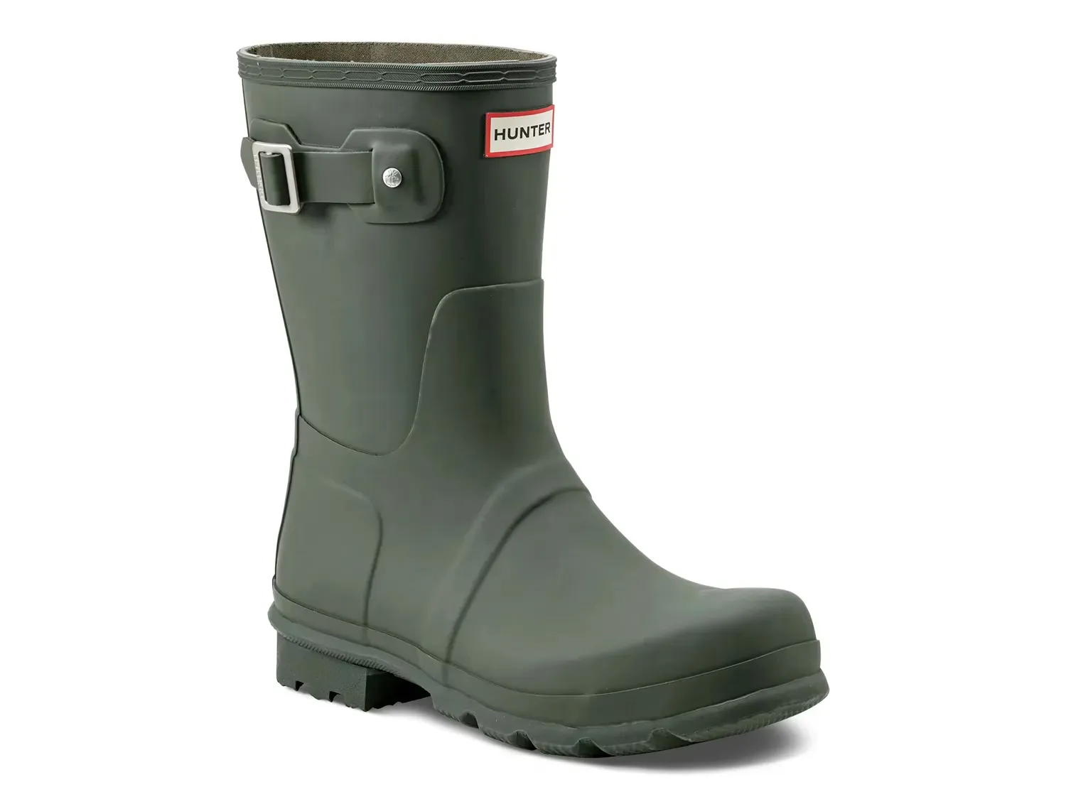 

Оригинальные короткие резиновые сапоги - мужские Hunter, Dark Green