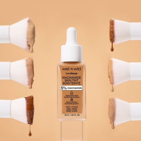 Легкая увлажняющая основа Wet n Wild Bare Focus Niacinamide Skin Tint, Natural Light (Cool) 32 ml — фото 3