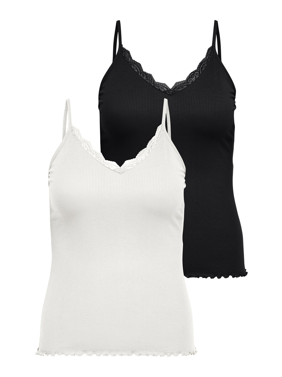 

Топ ONLY Carmakoma CARSILLE, черный/белый