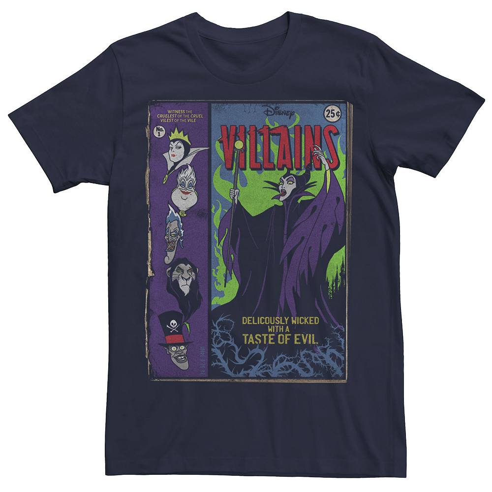 

Мужская футболка Disney's Villains Deliciously Wicked Comics, темно-синий