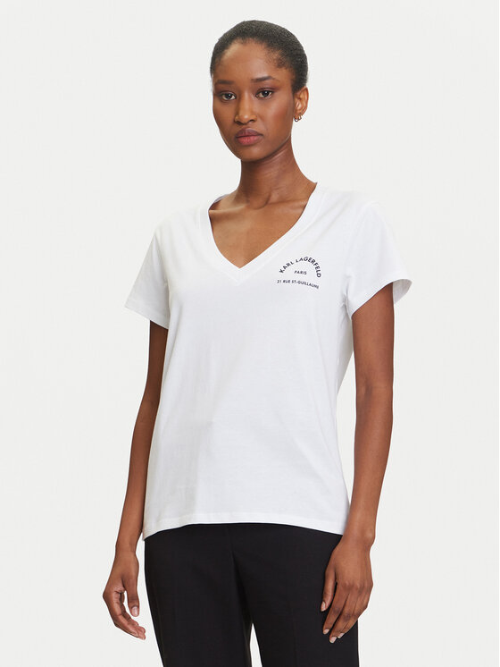 

Футболка regular fit A3W17104 Karl Lagerfeld, белый