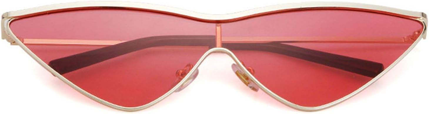 

Модные солнцезащитные очки «кошачий глаз» от Helena для женщин, стильные, с маленькой металлической оправой, треугольной формой, защитой от УФ-излучения UV400, для вечеринок на открытом воздухе, C4