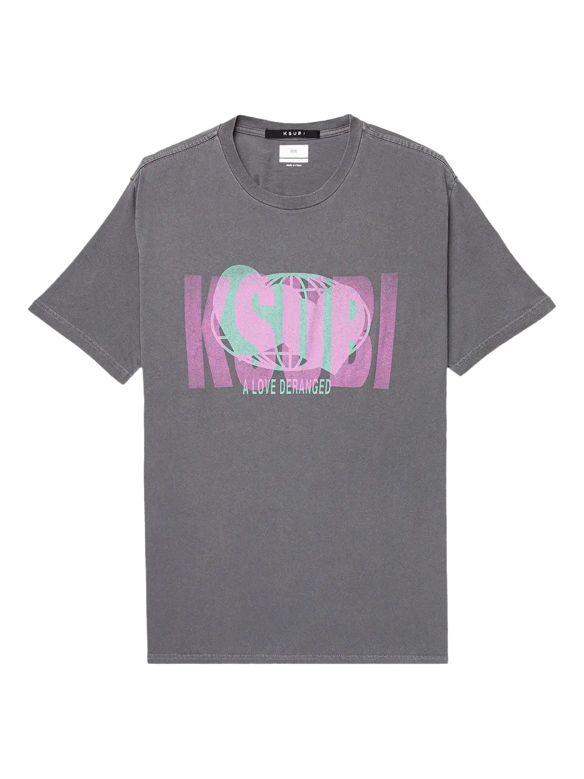 

Футболка Deranced Kash с графичным принтом Ksubi, серый