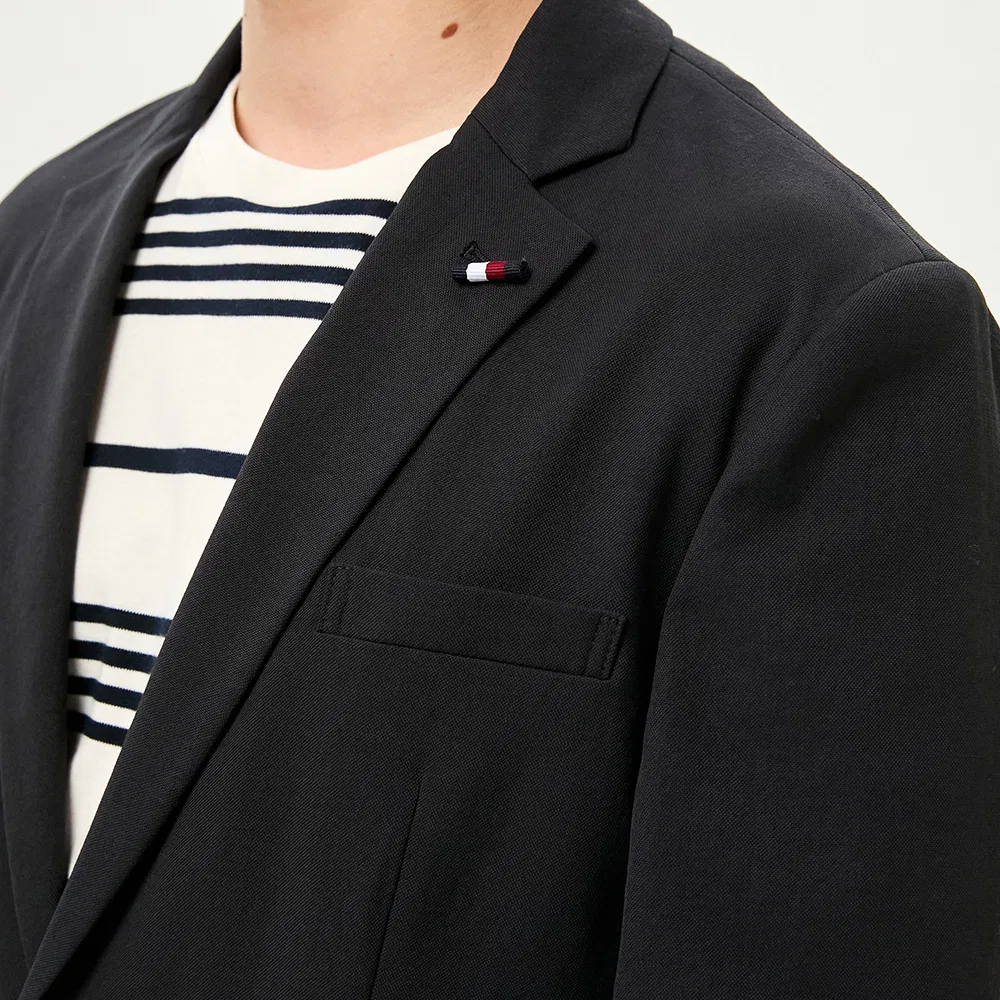 Мужской весенний блейзер небесно-голубого цвета от Tommy Hilfiger — фото 4