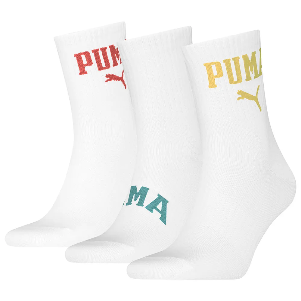 

Носки 3 шт Puma Logo Crew short, белый
