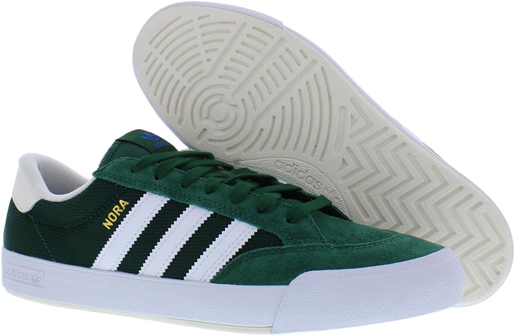 Кроссовки Adidas Унисекс для взрослых Nora, белый/зеленый/темно-зеленый — фото 4