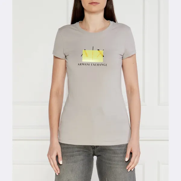 

Облегающая футболка Armani Exchange, серый