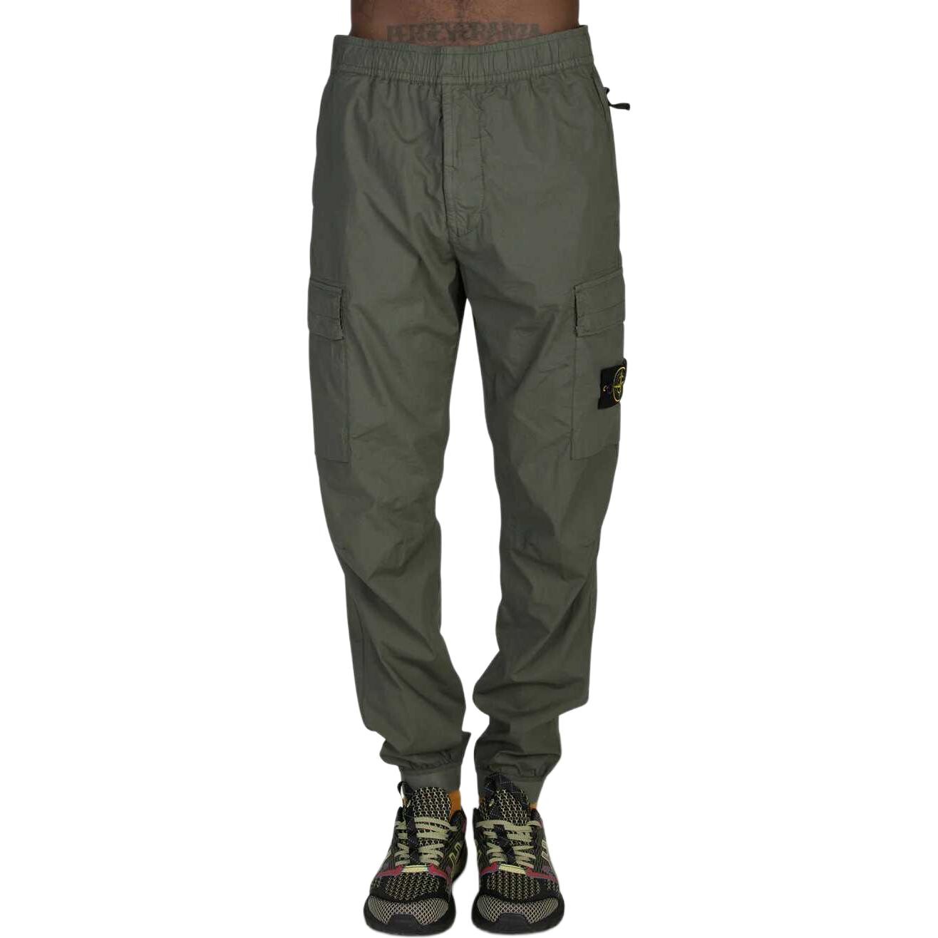 Повседневные брюки мужские Moss Green Stone Island, зеленый — фото 4