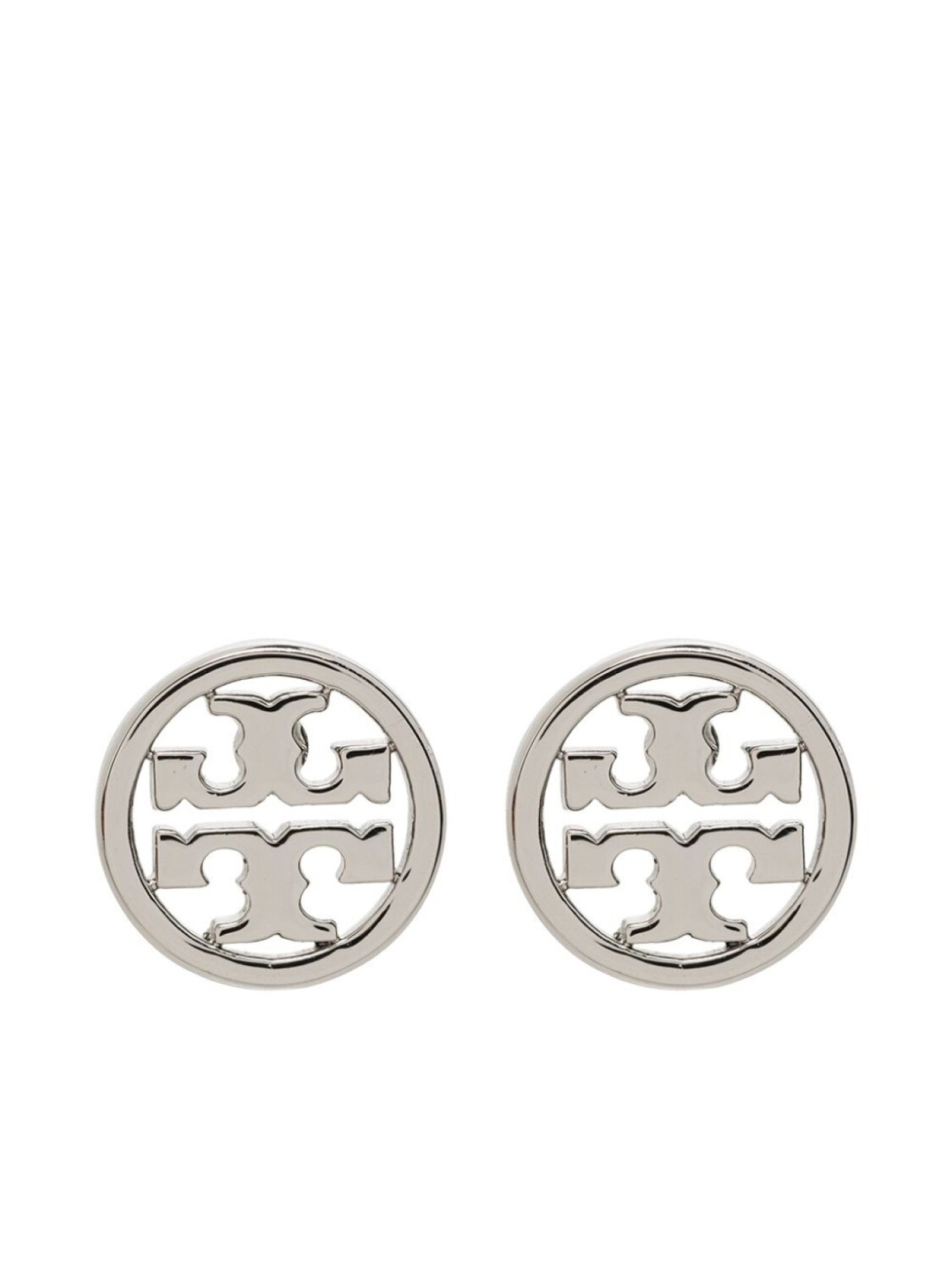 

Серьги-гвоздики Miller Double-T Tory Burch, металлик