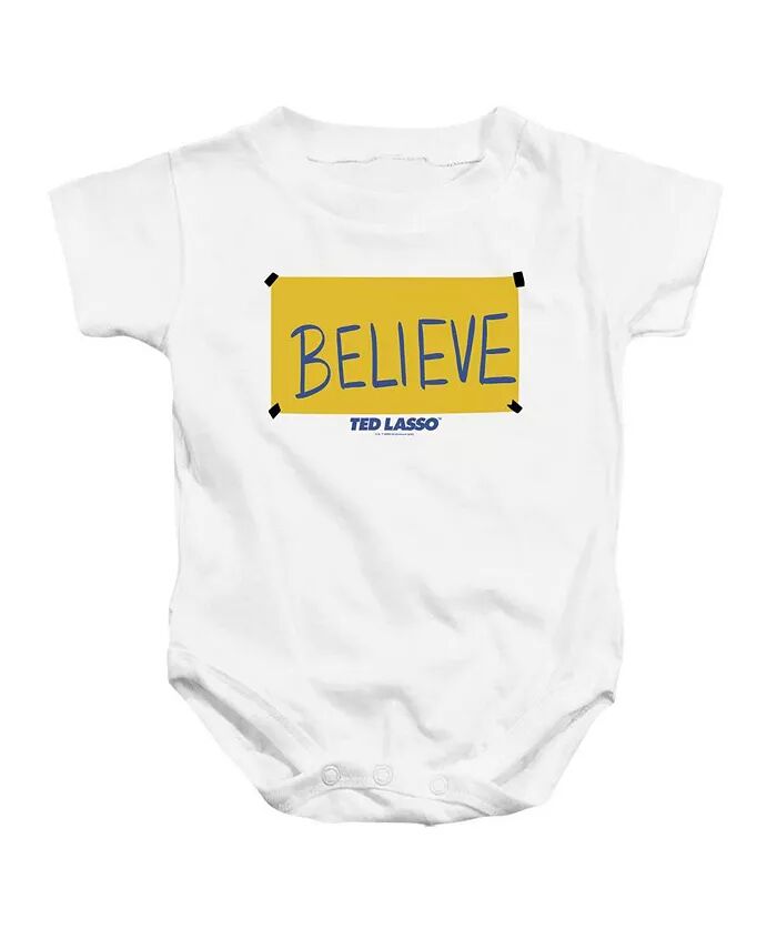 

Комбинезон с надписью Baby Believe для маленьких девочек Ted Lasso, белый