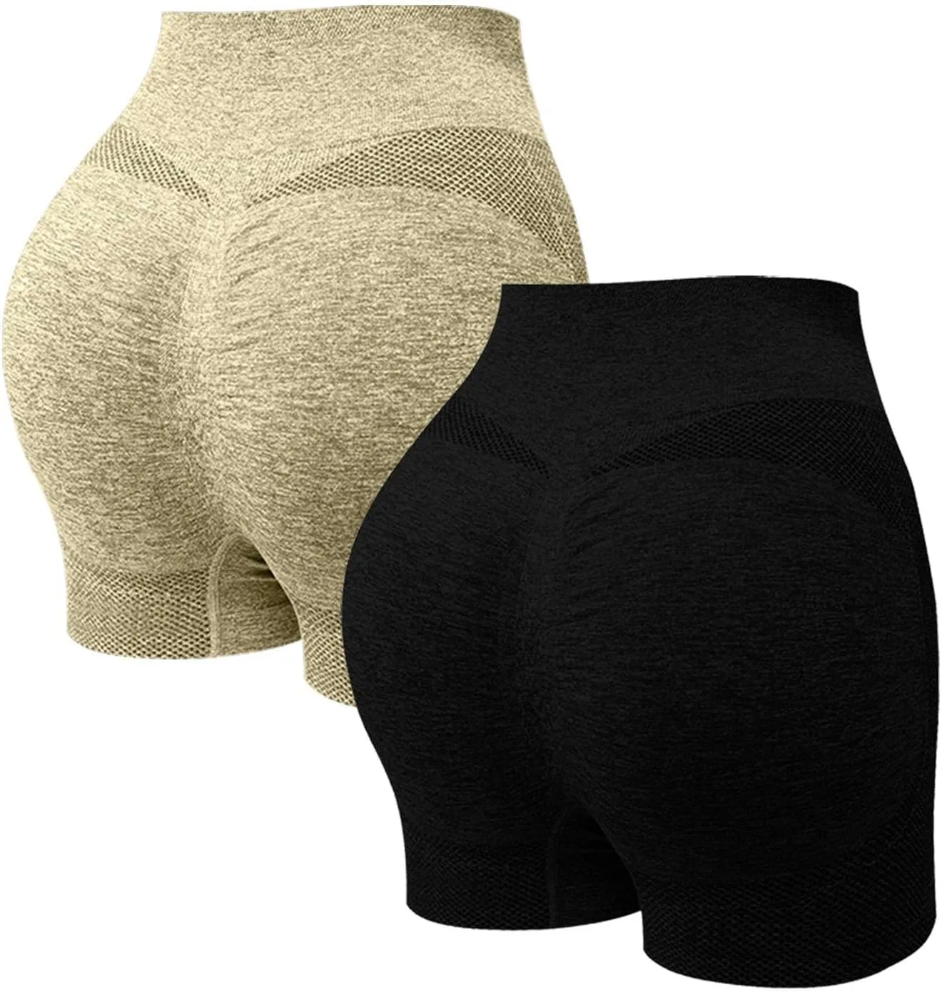 

Женские шорты для тренировок seamless, high waisted, 2 шт, scrunch butt lift