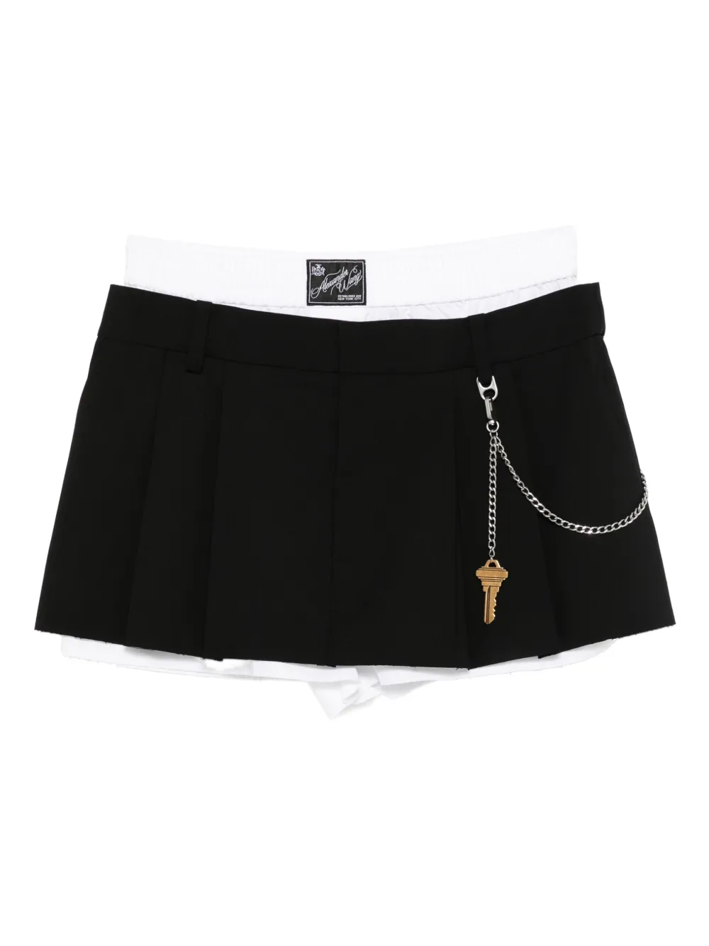 

Шорты со складками Alexander Wang, черный