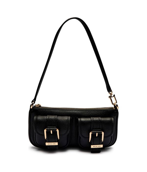 

Кожаная сумка через плечо zoe Michael Kors, черный