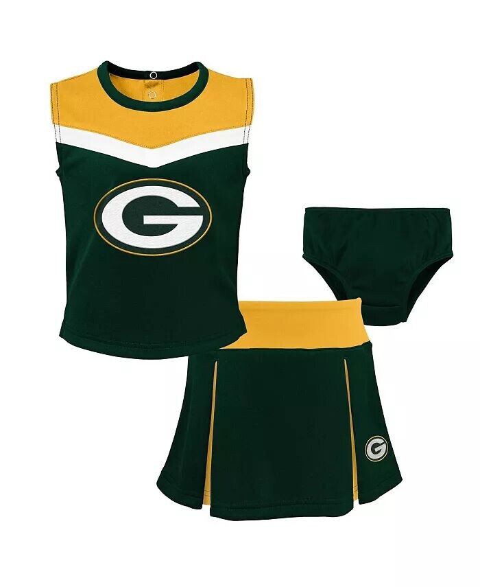 

Комплект из трех предметов для девочек-подростков Green Bay Packers Spirit Cheer Outerstuff