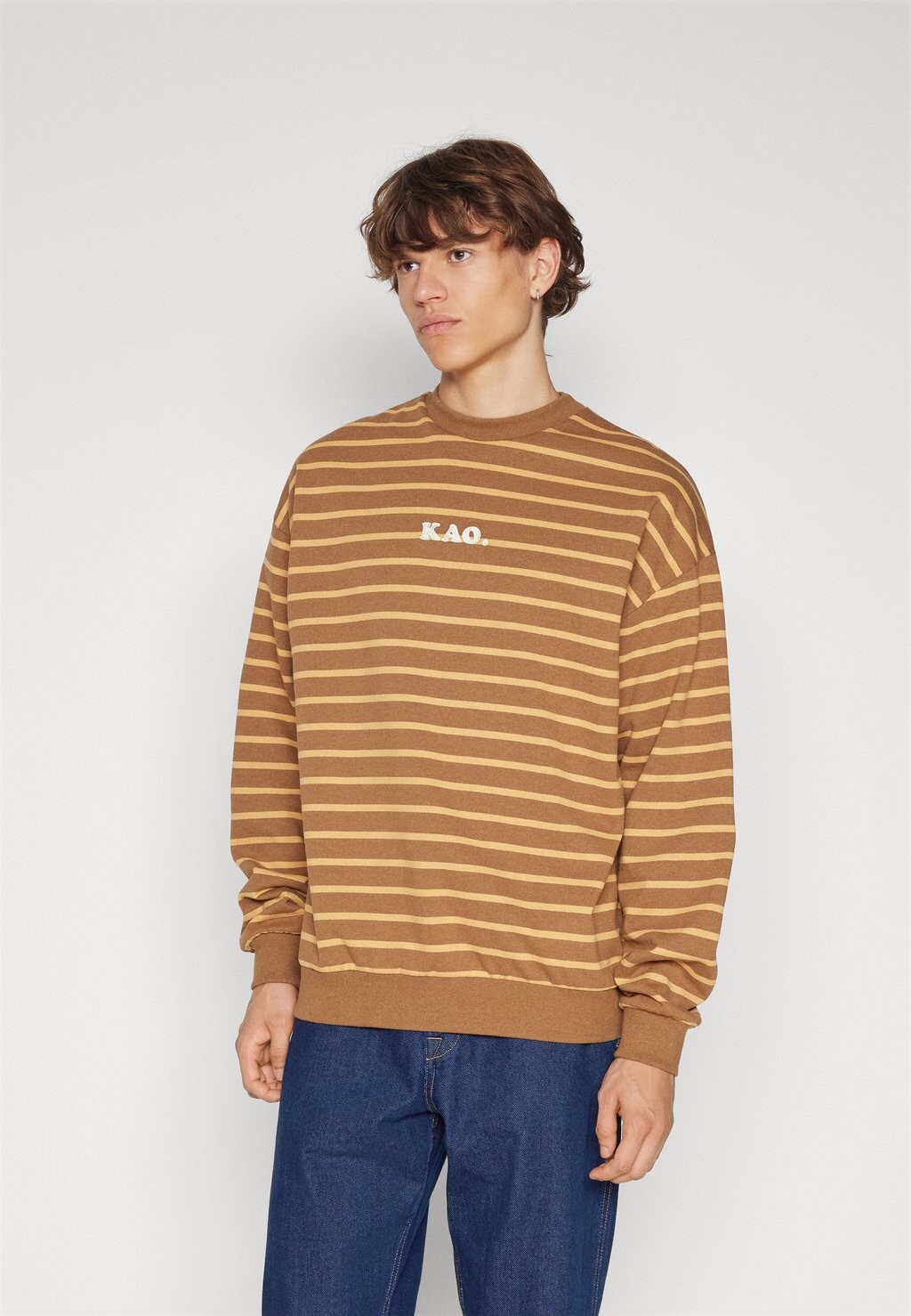 

Толстовка CREW STRIPES KAO Kaotiko, коричневый