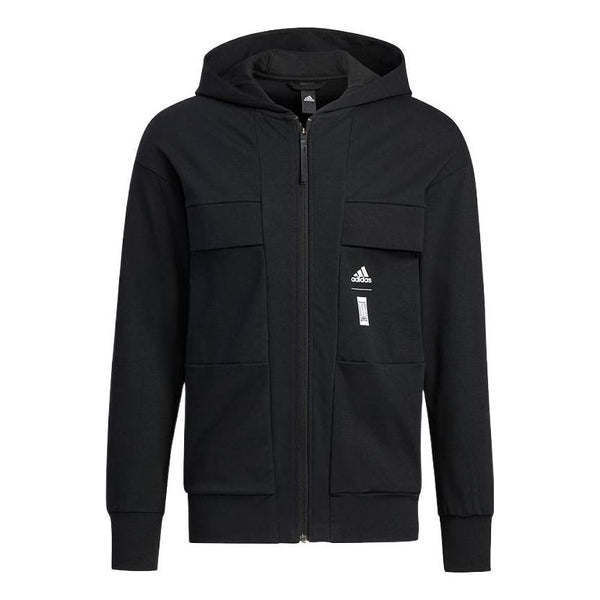 

Куртка adidas WJ PO JKT Solid Color Knit Hooded Jacket Black, мультиколор