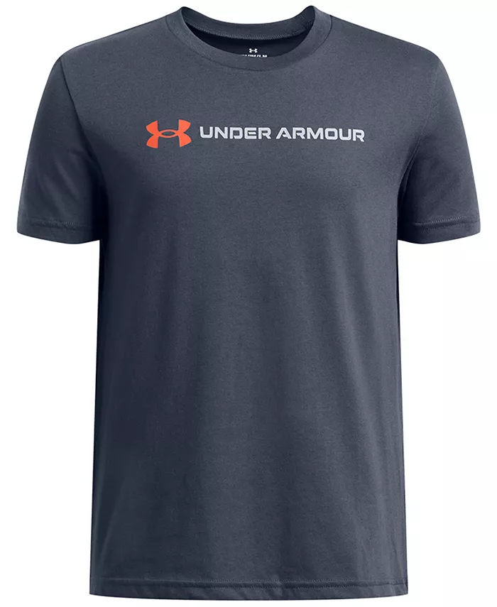 

Футболка с принтом Big Boys Logo Wordmark Under Armour, серебряный