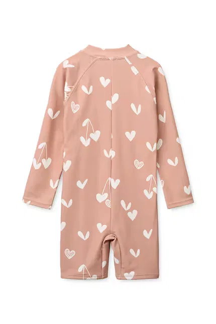 Купальник цельный с принтом Max Printed LS Swim Jumpsuit Liewood, розовый — фото 2