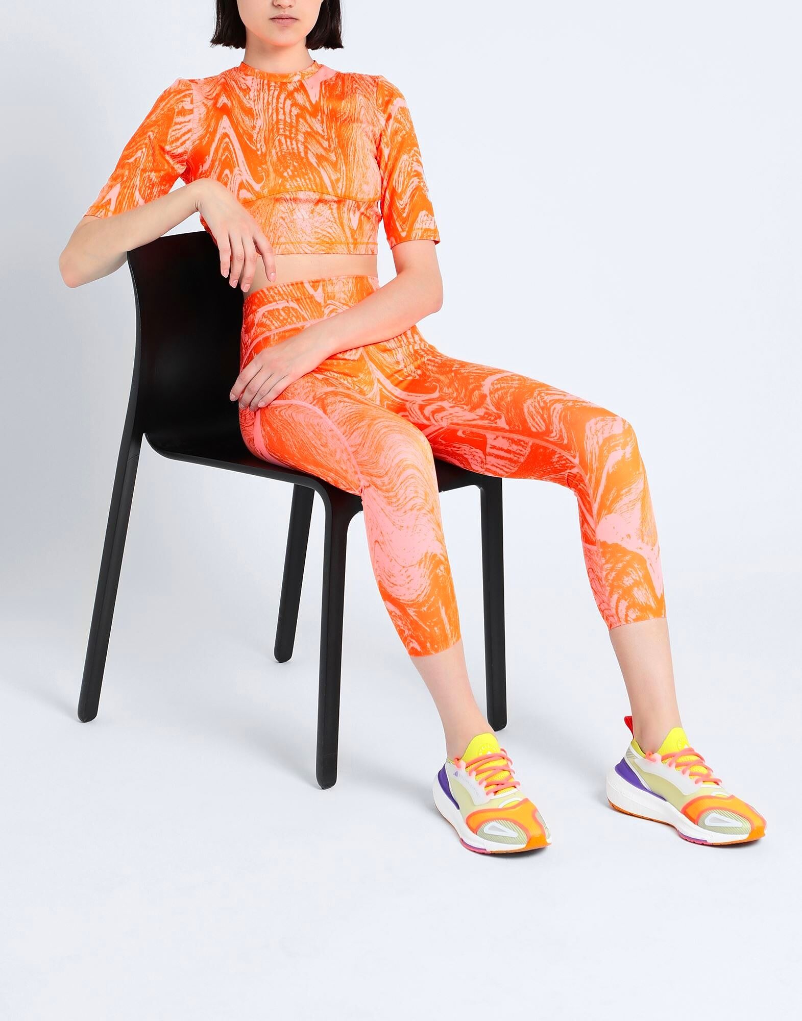 Кроп-топ Asmc Tna P Crop Adidas By Stella Mccartney, лососево-розовый — фото 4