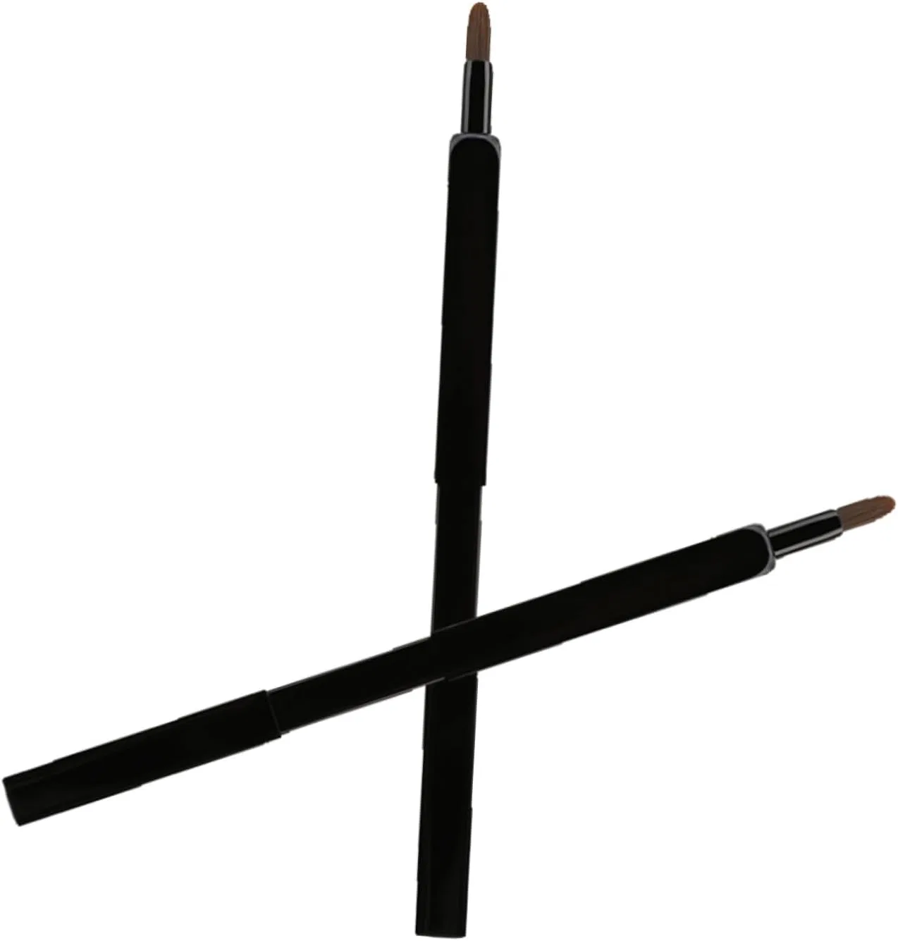 Кисть для губ портативная Mikinona, черная, 9.3x1 см