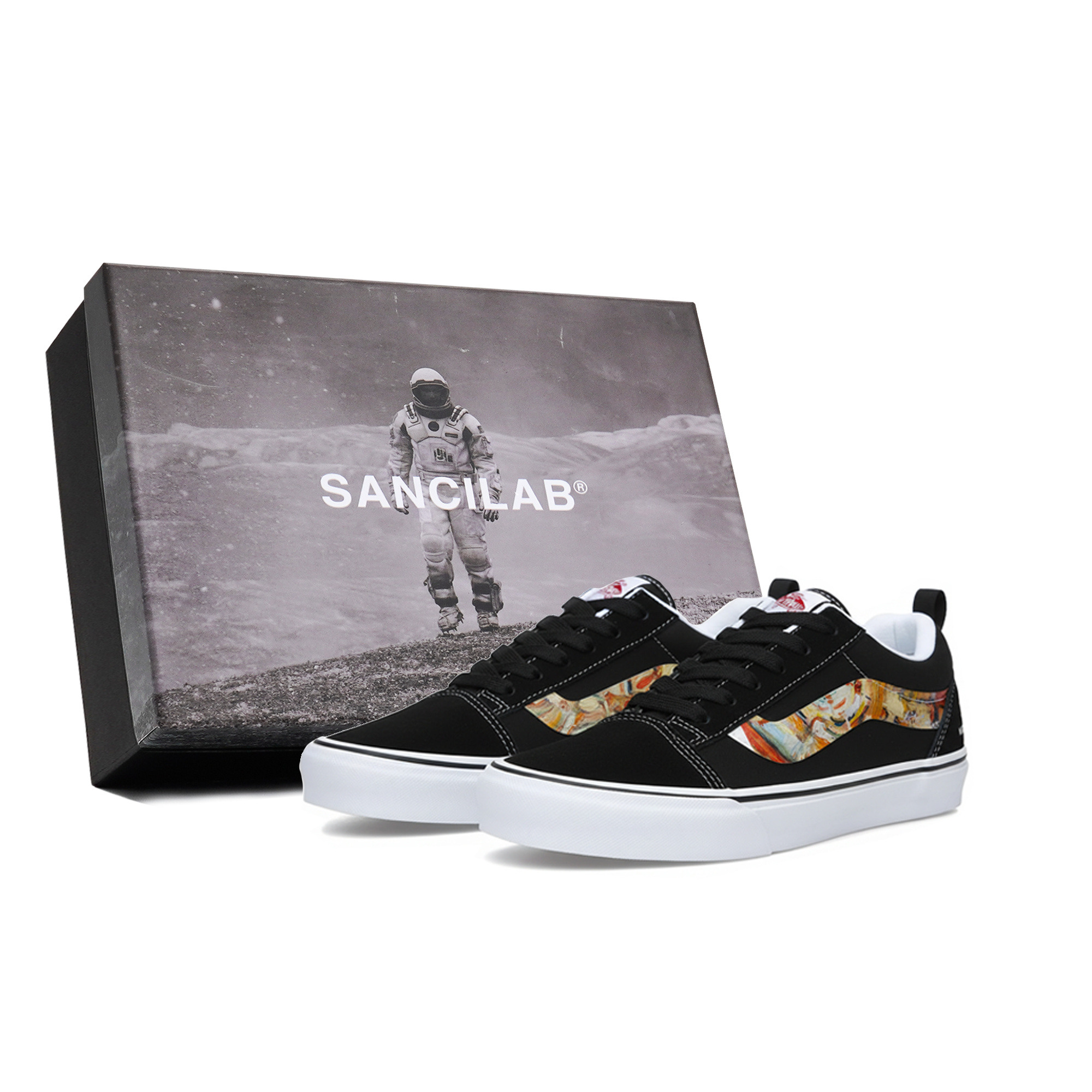 

Vans Knu Skool устойчивые к истиранию низкие кроссовки для скейтбординга Unisex Black