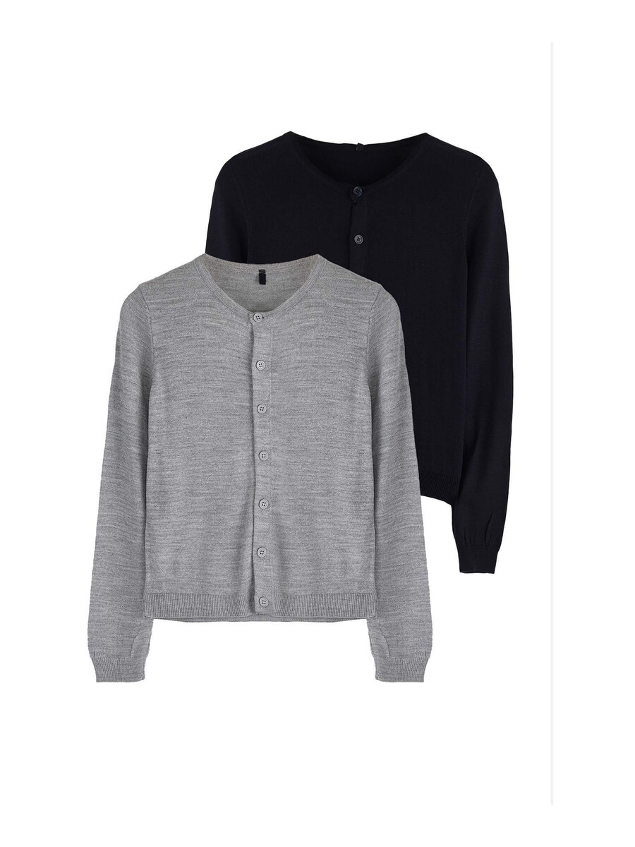 

Вязаный кардиган Trendyol, marine blue/mottled grey