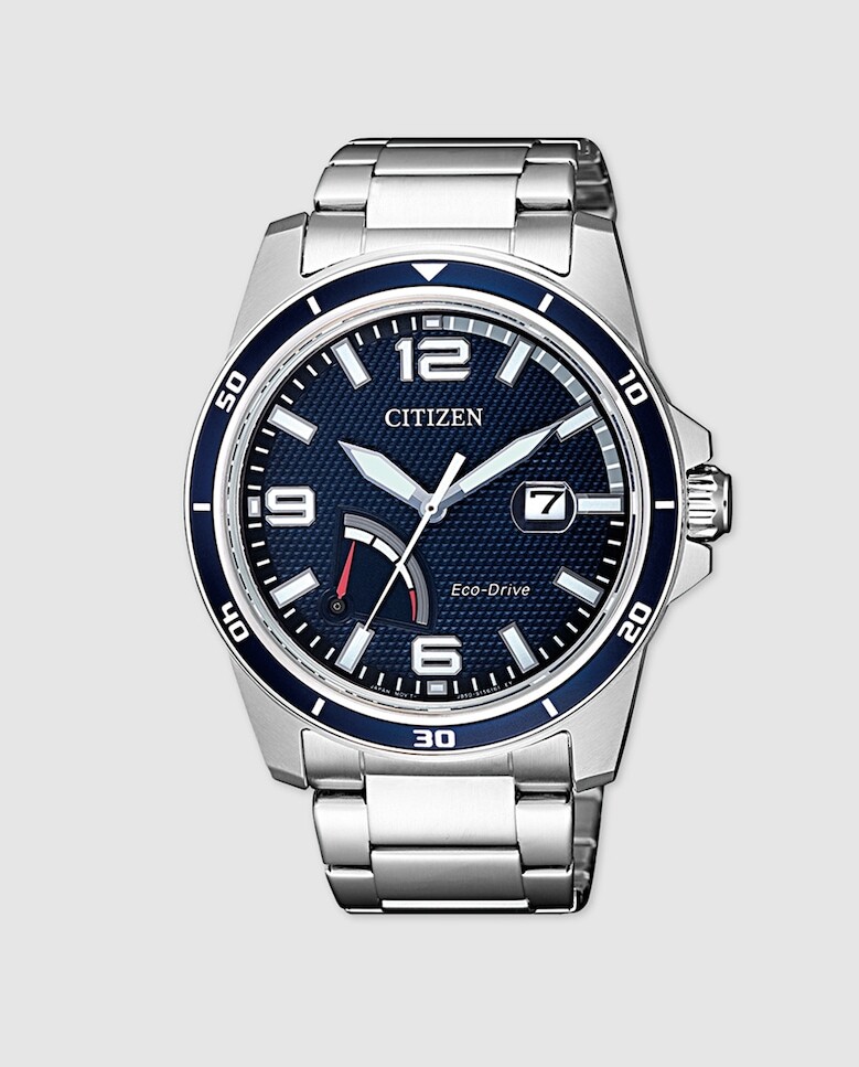 

Citizen AW7037-82L Eco-Drive Стальные мужские часы Citizen, серебро