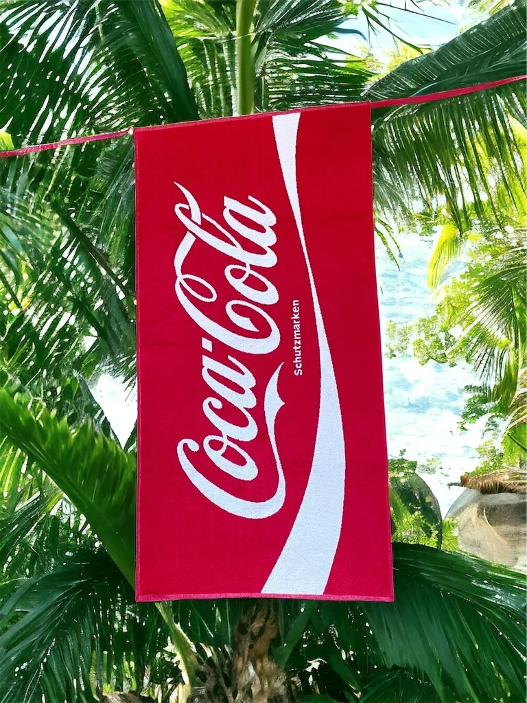 

Пляжное полотенце Coca-Cola, красный