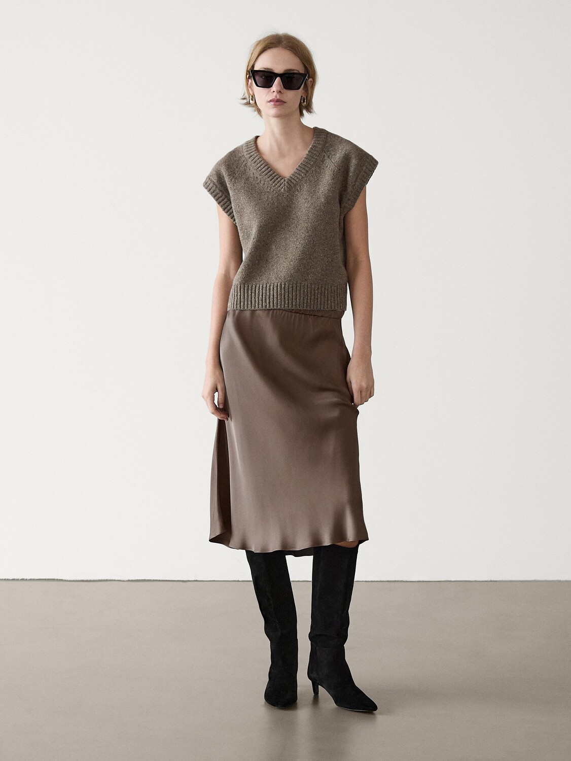 

Юбка с струящейся кружевной отделкой Massimo Dutti, свинцовый, Серый, Юбка с струящейся кружевной отделкой Massimo Dutti, свинцовый